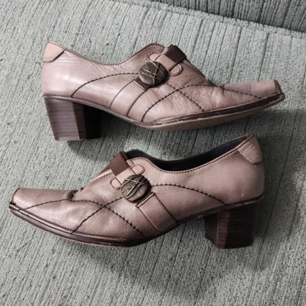 Hispanitas Grey Leather Shoes